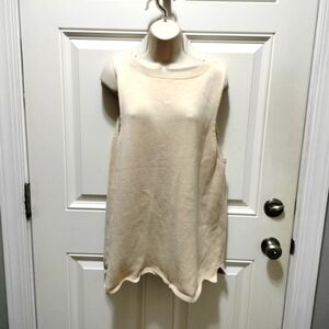 Lands' End Ivory Tank Top Size XL